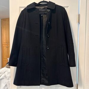 Banana Republic Classic Black Pea Coat